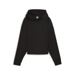 Damska bluza z kapturem ESS ELEVATED PUMA Black. Czarne bluzy damskie Puma, xs, bez wzorów, eleganckie, bez ramiączek, z kapturem. Za 233.75 zł.