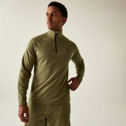 Fuse Up II Polar narciarski męski. Zielone bluzy sportowe męskie Dare 2B, na zimę, m, bez wzorów, z polaru, bez kaptura, narciarskie. Za 139.99 zł.