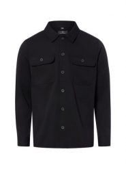 Nils Sundström koszula typu overshirt Mężczyźni Regular Fit czarny, S. Czarne koszule męskie Nils Sundström, m, bez wzorów, bez kołnierzyka, bez ramiączek. Za 349.95 zł.