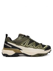 Salomon Trekkingi X Ultra 360 Edge Gtx L49097900 Zielony. Zielone buty zimowe męskie Salomon, bez wzorów, z materiału, bez obcasa, bez zapięcia. Za 639.99 zł.