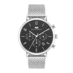 Rhodenwald & Söhne Chronograf Arakon Srebrny Stal nierdzewna Srebrny Zegarki męskie 1 ct Męskie. Szare, analogowe zegarki męskie Rhodenwald & Söhne, z aplikacjami, z koronki, srebrne. Za 669.99 zł.