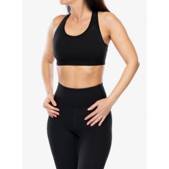 Biustonosz sportowy Odlo Ascent PW Medium Sport Bra. Czarne bielizna sportowa damska ODLO, s, bez wzorów. Za 293.99 zł.
