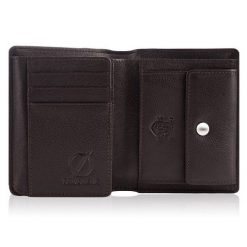 Skórzany Portfel Męski Brødrene G-06LC Brązowy. Brązowe portfele męskie Brødrene, bez wzorów, ze skóry. Za 69.00 zł.
