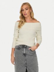 ONLY Sweter Katia 15311830 Écru Regular Fit. Swetry nierozpinane damskie ONLY, m, bez wzorów, z syntetyku, bez kołnierzyka, bez ramiączek. Za 79.99 zł.