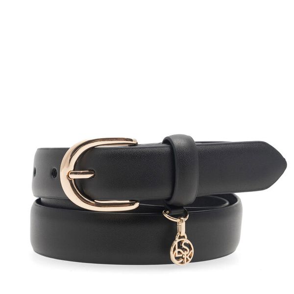 Pasek Damski Lasocki. Czarne paski damskie Lasocki, bez wzorów. Za 99.99 zł.