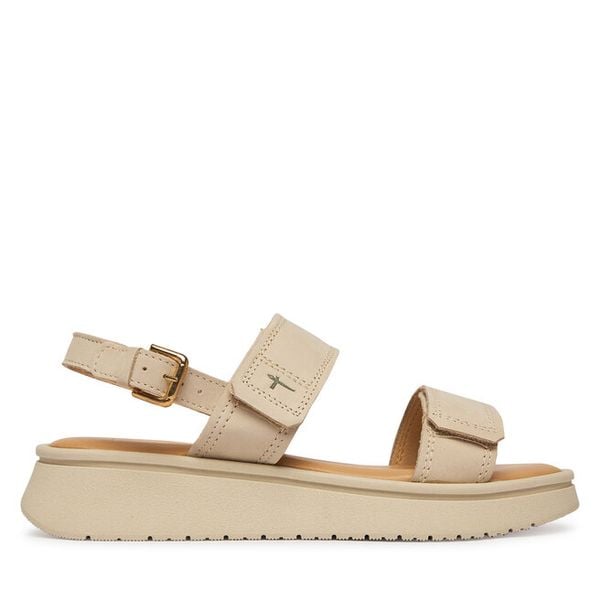 Sandały Tamaris. Białe sandały damskie Tamaris, bez wzorów, bez obcasa, na płaskiej podeszwie, bez zapięcia. Za 255.99 zł.