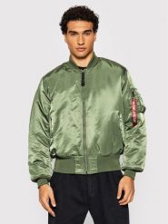 Alpha Industries Kurtka bomber Ma-1 100101 Zielony Regular Fit. Zielone kurtki męskie Alpha Industries, m, bez wzorów, z syntetyku, bez kaptura. Za 709.99 zł.