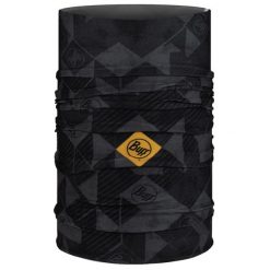 Chusta biegowa unisex Buff Orginal Ecostretch Micor Graphite całoroczna. Szare szaliki męskie Buff, bez wzorów. Za 98.00 zł.