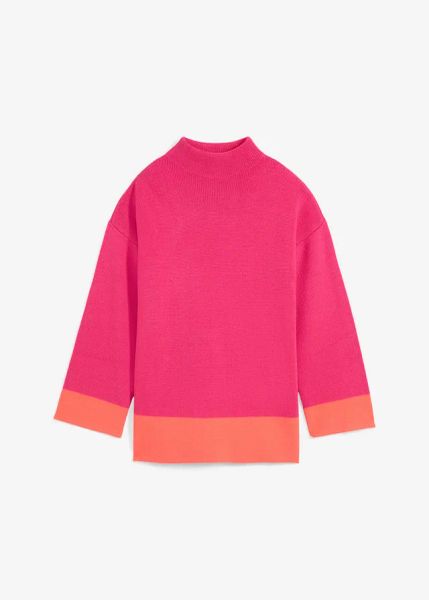 Sweter. Czerwone swetry nierozpinane damskie bonprix, bez wzorów, z dzianiny, bez kołnierzyka, bez ramiączek. Za 117.99 zł.