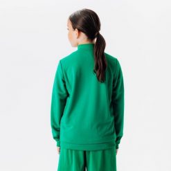 Bluza piłkarska Kipsta Essential trening. Zielone bluzy męskie KIPSTA, bez wzorów, z elastanu, sportowe, bez ramiączek, bez kaptura. Za 69.99 zł.