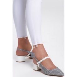 Białe Czółenka Who. Białe czółenka damskie Renee, z aplikacjami, bez obcasa, na obcasie, bez zapięcia. Za 69.99 zł.