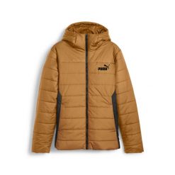 Kurtka Sportowa Męska Puma ESS HOODED PADDED. Brązowe kurtki sportowe męskie Puma, m, bez wzorów, z syntetyku, bez kaptura, do biegania. Za 349.00 zł.