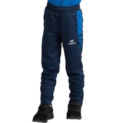 Spodnie robocze Erima Six Wings Niebieskie Junior. Niebieskie spodnie sportowe męskie Erima, s, bez wzorów, z materiału, do piłki ręcznej. Za 253.99 zł.