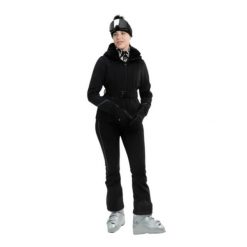 Damska kurtka narciarska Falcon. Czarne kurtki sportowe damskie Falcon, na zimę, xl, bez wzorów, z materiału, bez ramiączek, bez kaptura, do jazdy konnej. Za 1,544.99 zł.