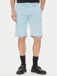 KARL LAGERFELD Szorty materiałowe 265812 552829 Błękitny Regular Fit. Niebieskie szorty męskie KARL LAGERFELD, bez wzorów, z bawełny. Za 399.99 zł.