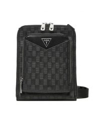 Guess Saszetka HMSIDE P5109 Czarny. Czarne saszetki i nerki męskie Guess, ze skóry. Za 219.99 zł.