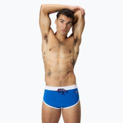 Kąpielówki męskie Speedo Jetstream Retro Logo Brief. Niebieskie kąpielówki męskie Speedo, m, bez wzorów. Za 129.99 zł.
