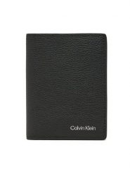 Calvin Klein Portfel Warmth K50K512683 Czarny. Czarne portfele męskie Calvin Klein, bez wzorów, ze skóry. Za 219.99 zł.