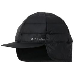 Czapka dla dorosłych Columbia Powder Lite Warm Earflap Cap. Czarne czapki damskie Columbia, na zimę, bez wzorów, z poliesteru, sportowe. Za 212.75 zł.