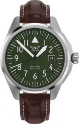 Zegarek Aviator Zegarek męski Aviator V.1.38.0.319.4 brązowy. Brązowe zegarki męskie AVIATOR, bez wzorów. Za 1,590.00 zł.