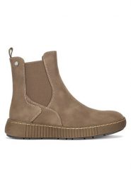 Go Soft Sztyblety CEO-WS5586-07 Beżowy. Brązowe botki damskie GO SOFT, bez wzorów, ze skóry, bez obcasa, na płaskiej podeszwie, bez zapięcia. Za 179.99 zł.
