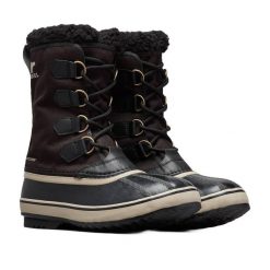 Śniegowce męskie Sorel 1964 Pac Nylon WP. Czarne buty zimowe męskie Sorel, bez wzorów, z nylonu, bez obcasa, bez zapięcia. Za 426.99 zł.