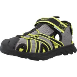 Sandały Geox Model J Sandal Airadyum Bo Kolor Szary. Szare sandały męskie Geox, na lato, bez wzorów, z syntetyku, bez zapięcia. Za 252.99 zł.