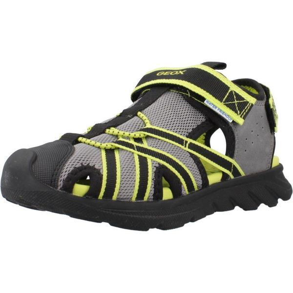 Sandały GEOX J SANDAL AIRADYUM BO Szary. Szare sandały damskie Geox, bez wzorów, z syntetyku, bez obcasa, bez zapięcia. Za 278.09 zł.