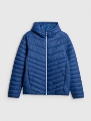 4F Kurtka z wypełnieniem syntetycznym męska - granatowa XXL. Niebieskie kurtki męskie 4F, m, bez wzorów, z materiału, klasyczne, bez kaptura. Za 269.99 zł.