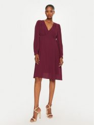 Rinascimento Sukienka koktajlowa CFC0120500003 Bordowy Regular Fit. Czerwone sukienki damskie Rinascimento, xl, bez wzorów, z syntetyku, wizytowe, bez kołnierzyka, bez ramiączek. Za 149.99 zł.