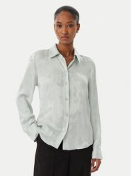 Calvin Klein Koszula LV044F107G Zielony jasny Regular Fit. Zielone koszule damskie Calvin Klein, xs, bez wzorów, z wiskozy, bez kołnierzyka, bez ramiączek. Za 649.99 zł.