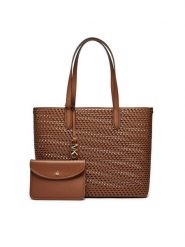 MICHAEL Michael Kors Torebka Eliza 30T4GZAT4L Brązowy. Brązowe shopperki damskie MICHAEL Michael Kors, bez wzorów, ze skóry, bez dodatków. Za 1,089.00 zł.