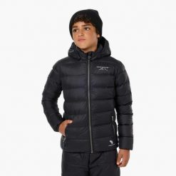 Kurtka puchowa junior hiking wodoodporna wiatroszczelna Östersund 2.0. Niebieskie kurtki sportowe damskie SWEDEMOUNT, na zimę, m, bez wzorów, z materiału, bez ramiączek, bez kaptura, trekkingowe. Za 324.99 zł.