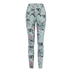 Damskie wpływowe legginsy. Zielone legginsy damskie Dare 2B, bez wzorów. W wyprzedaży za 129.99 zł.