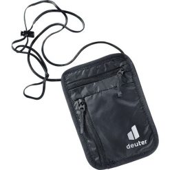 Saszetka turystyczna Deuter Security Wallet I - black. Czarne saszetki i nerki męskie Deuter, bez wzorów, z materiału. Za 66.15 zł.
