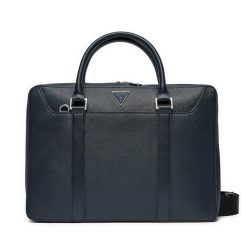 Torba na laptopa Guess. Niebieskie torby na laptopa damskie Guess, z aplikacjami. Za 349.99 zł.