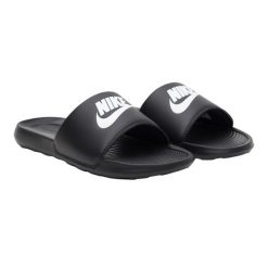 Klapki męskie Nike Victory One Lide. Czarne klapki męskie Nike, bez wzorów, z materiału, bez zapięcia. Za 129.99 zł.