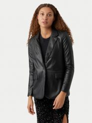 Vero Moda Marynarka Olympia 10274448 Czarny Loose Fit. Czarne marynarki i żakiety damskie Vero Moda, bez wzorów, ze skóry, bez kołnierzyka, bez ramiączek. Za 119.99 zł.