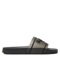 Klapki Pepe Jeans. Czarne klapki damskie Pepe Jeans, bez wzorów, z jeansu, bez obcasa, bez zapięcia. Za 149.99 zł.