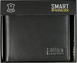 KORUMA Męski Antykradzieżowy Portfel RFID Chroni Karty Zbliżeniowe SM-901PBL Uniwersalny. Portfele męskie KORUMA, bez wzorów. Za 79.99 zł.