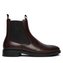Sztyblety Vagabond Shoemakers. Brązowe botki męskie Vagabond Shoemakers, bez wzorów, bez obcasa, bez zapięcia. Za 639.99 zł.