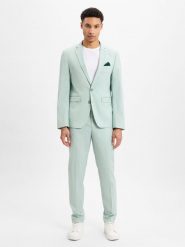 Finshley & Harding Garnitur - Oakland - Kalifornia Mężczyźni Slim Fit zielony, 52. Zielone garnitury męskie Finshley & Harding, m, bez wzorów, eleganckie. Za 1,049.95 zł.