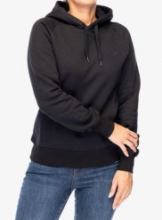 Bluza z kapturem damska Didriksons Ven Hoodie. Czarne bluzy damskie Didriksons, l, bez wzorów, z bawełny, klasyczne, bez ramiączek, z kapturem. Za 382.40 zł.