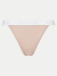 Tommy Hilfiger Figi klasyczne UW0UW05538 Beżowy. Brązowe majtki damskie Tommy Hilfiger, z bawełny. Za 59.99 zł.
