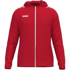 Kurtka z kapturem Jako One. Białe kurtki sportowe męskie Jako, l, bez wzorów, z materiału, z kapturem, trekkingowe. Za 173.80 zł.