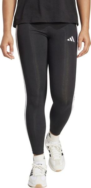 Legginsy damskie adidas Essentials 3-Stripes Cotton czarne JE0072 M. Czarne legginsy damskie Adidas, bez wzorów. Za 149.56 zł.