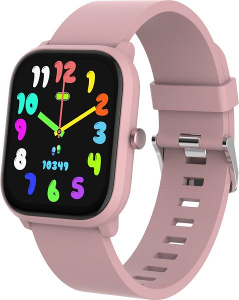 Smartwatch Denver SWK-120RO Różowy. Czerwone zegarki smartwatch Denver, bez wzorów. Za 89.99 zł.