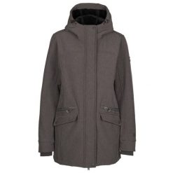 Trespass Anza - Damska kurtka softshellowa Dark Grey Marl. Szare kurtki sportowe damskie Trespass, bez wzorów, z softshellu, bez ramiączek, bez kaptura, trekkingowe. Za 297.60 zł.