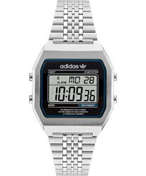 Zegarek Męski Adidas AOST22072. Czarne, cyfrowe zegarki męskie Adidas, bez wzorów, ze stali. Za 460.65 zł.