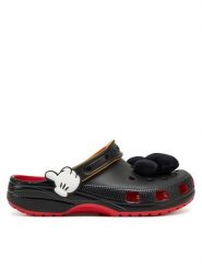 Crocs Klapki Mickey IAM Classic Clog 209895 Czarny. Czarne klapki męskie Crocs, bez wzorów, z tworzywa sztucznego, bez zapięcia. Za 319.99 zł.